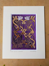 Load image into Gallery viewer, Four Celtic Hounds- 5 inch by 7 inch mounted portrait print