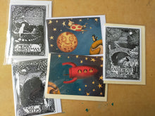 Load image into Gallery viewer, Cat A6 greetings cards- set of 5 (five)