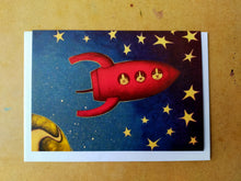 Load image into Gallery viewer, Cat A6 greetings cards- set of 5 (five)