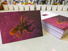 Load image into Gallery viewer, Octopus A6 greetings card- set of 5 (five)