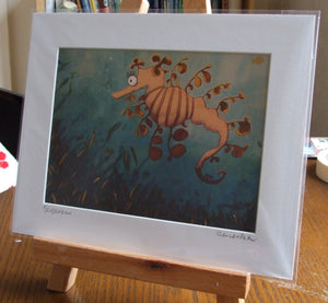 Sea Dragon- 8 inch by 6 inch mounted landscape print